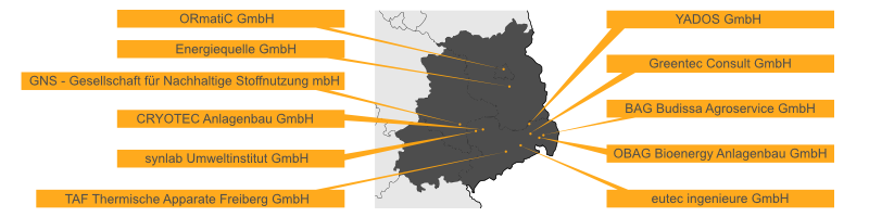 Mitgliederstandorte mit Karte